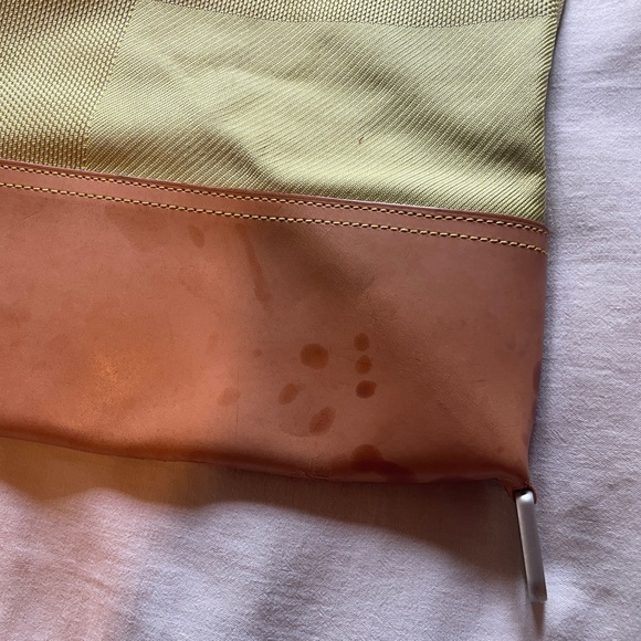 RARE Louis Vuitton Green and Tan Bag - Picture 4 of 14